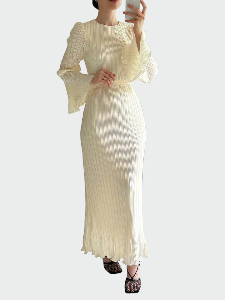 Pleated Bell Sleeve Maxi Dress Jasmine's Boutique Australia