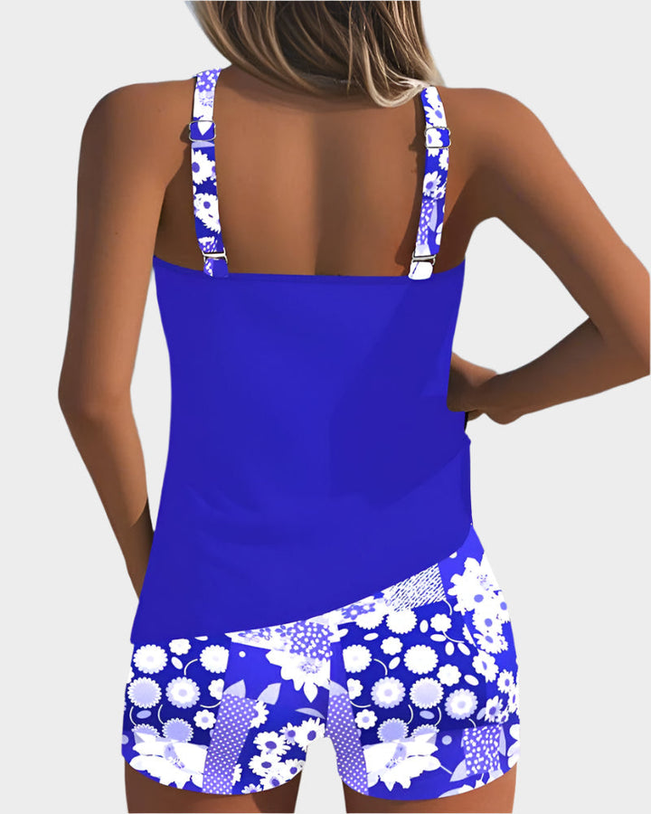 Comfortable Two-Piece Swimsuit with Floral Design Jasmine's Boutique Australia