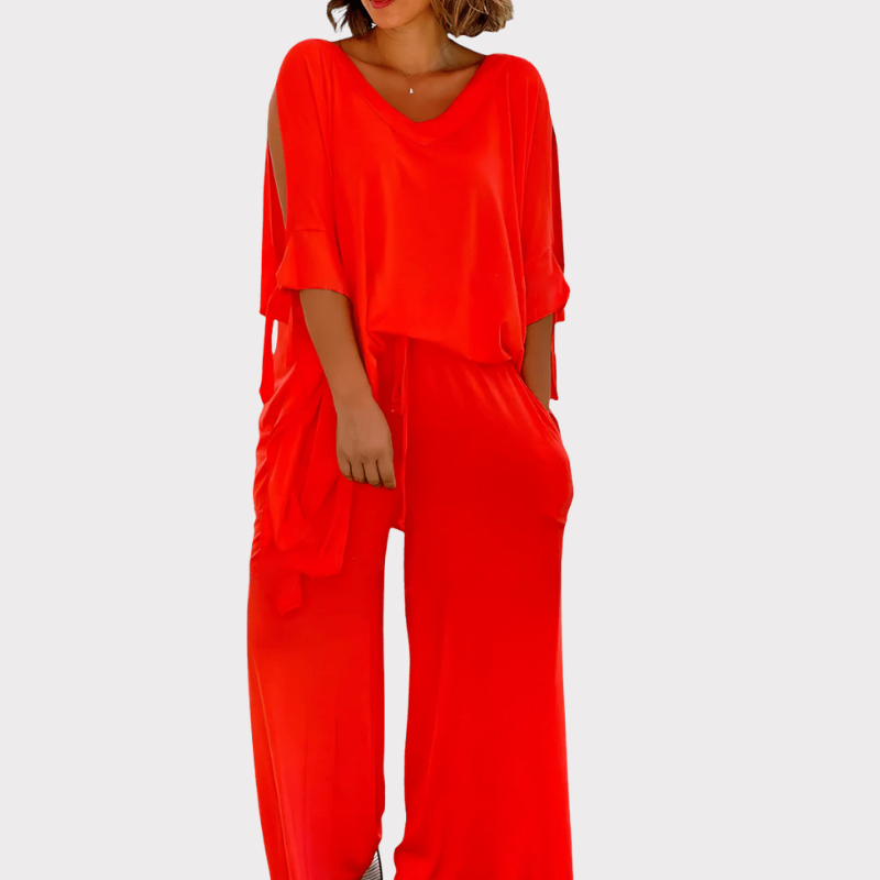 Cecilia | Two-Piece Set with Off-Shoulder Detail Liora Lane Boutique