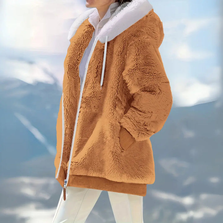 Arctic Bliss Faux Fur Hoodie Jasmine's Boutique Australia
