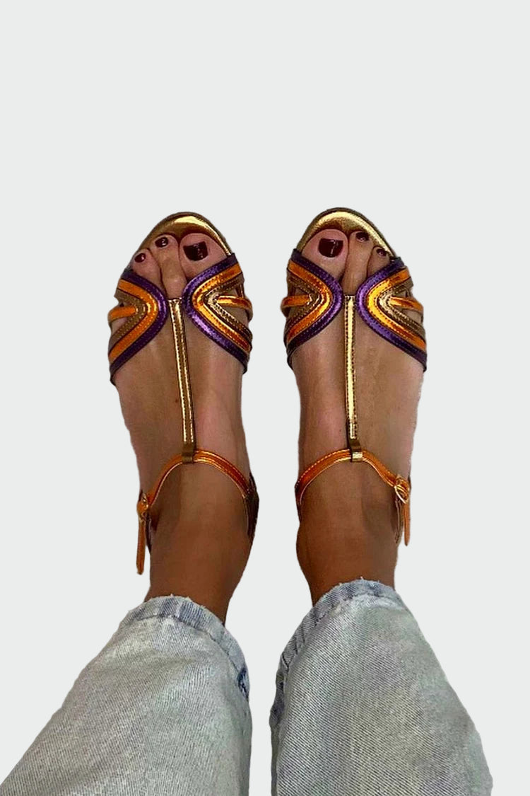 sunset shimmer strappy heels Jasmine's Boutique Australia