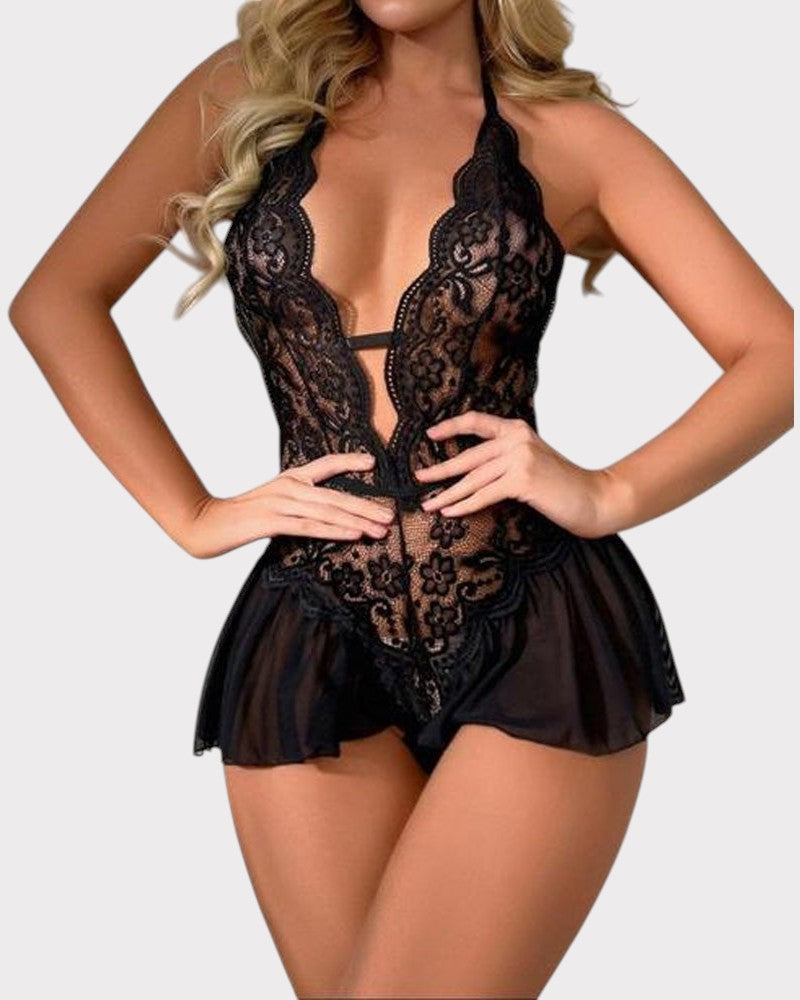 Midnight Desire Lace Teddy Jasmine's Boutique Australia