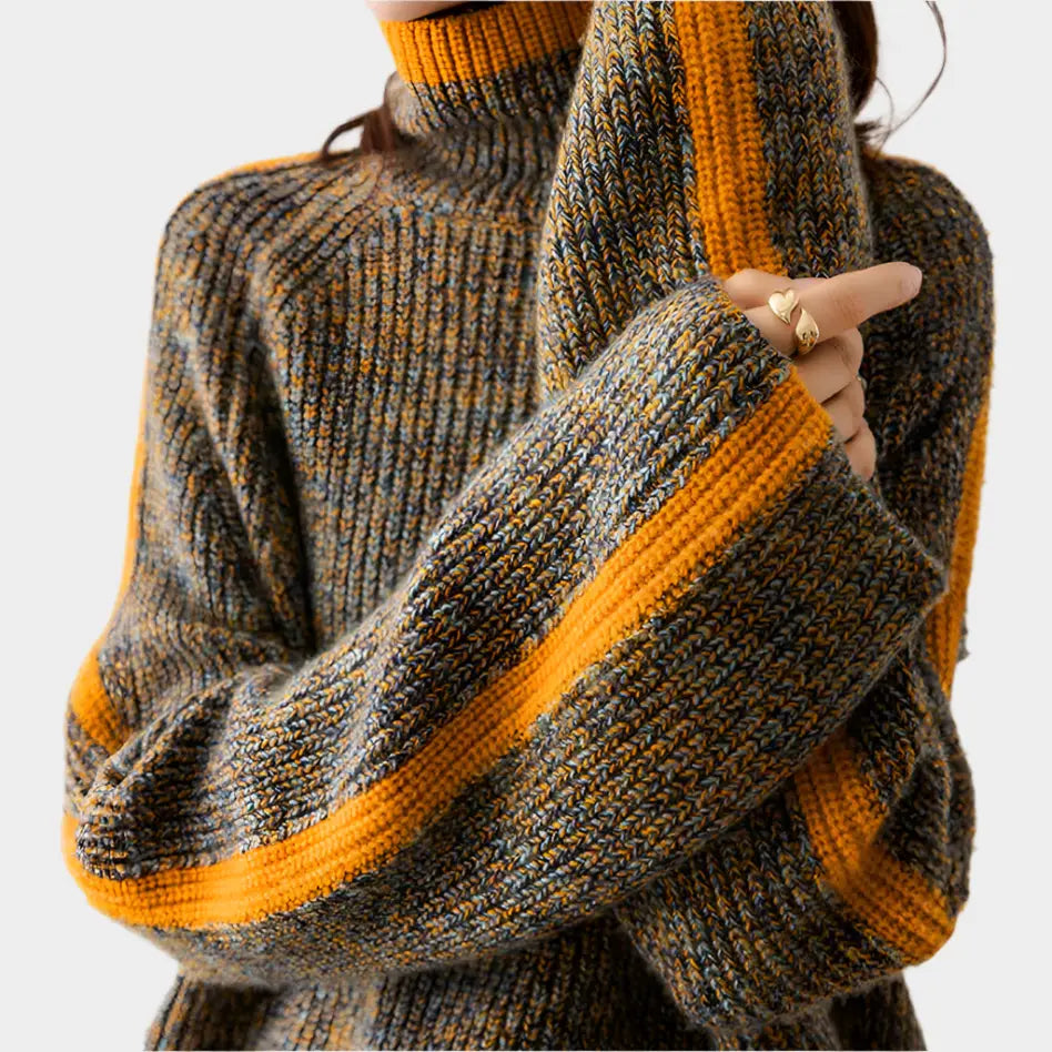 Amber Edge Knit Turtleneck Sweater Jasmine's Boutique Australia