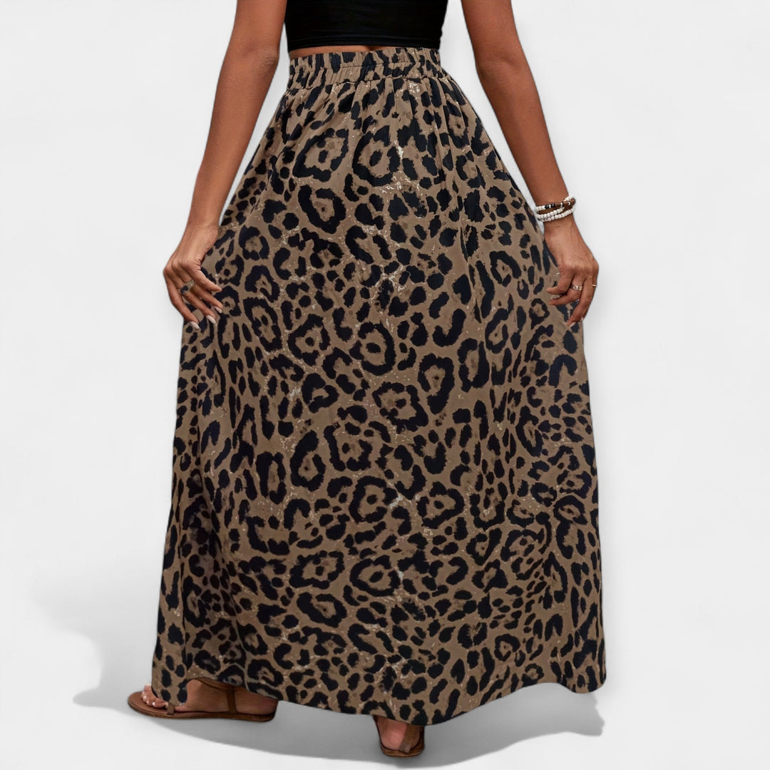 Savanna Leopard Maxi Skirt Jasmine's Boutique Australia