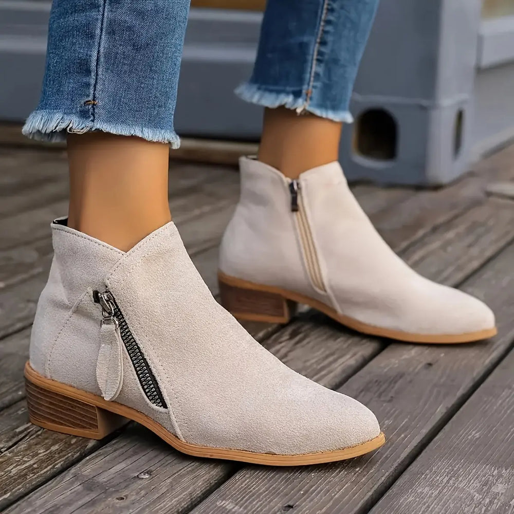 Velour Path Suede Ankle Boots Jasmine's Boutique Australia