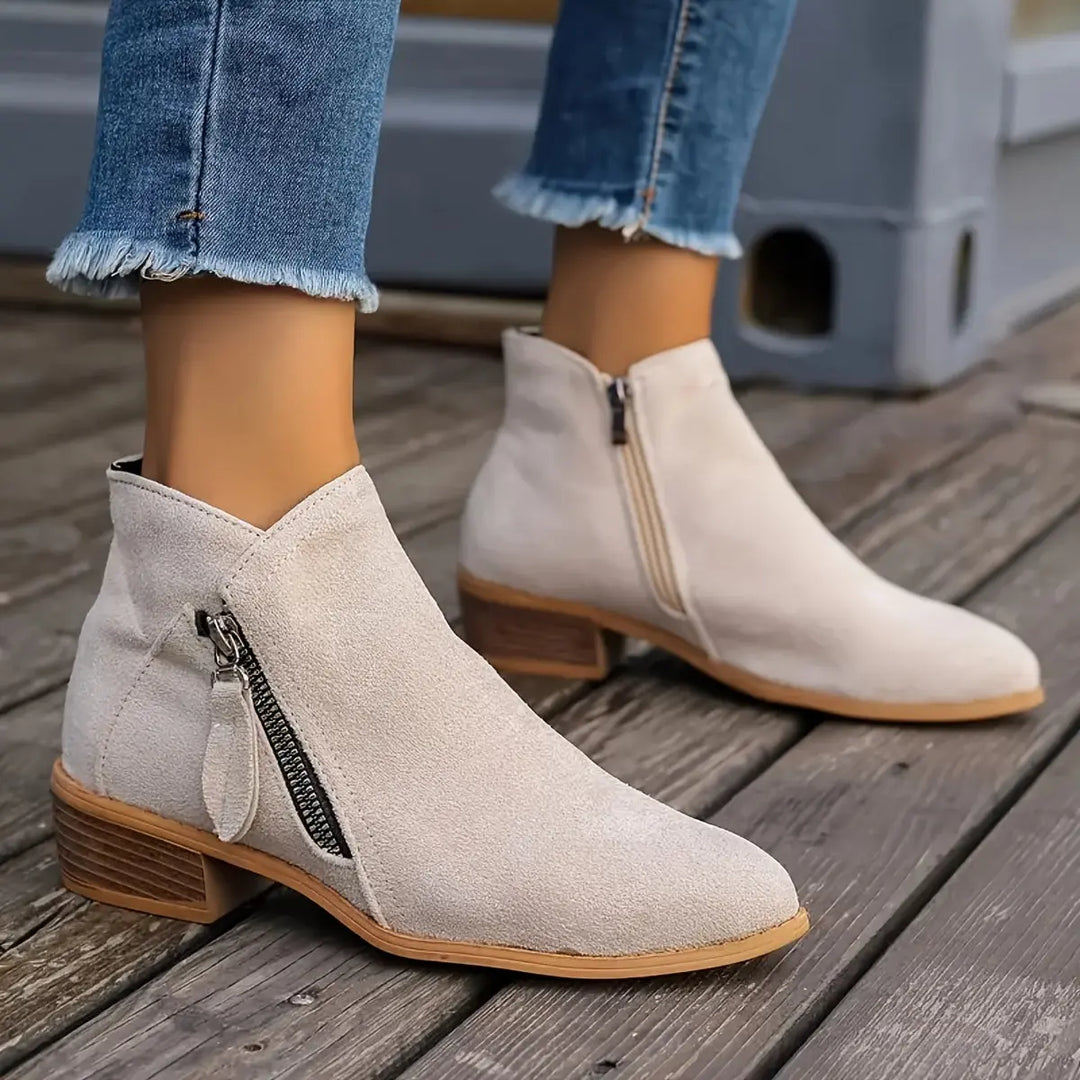 Velour Path Suede Ankle Boots Jasmine's Boutique Australia