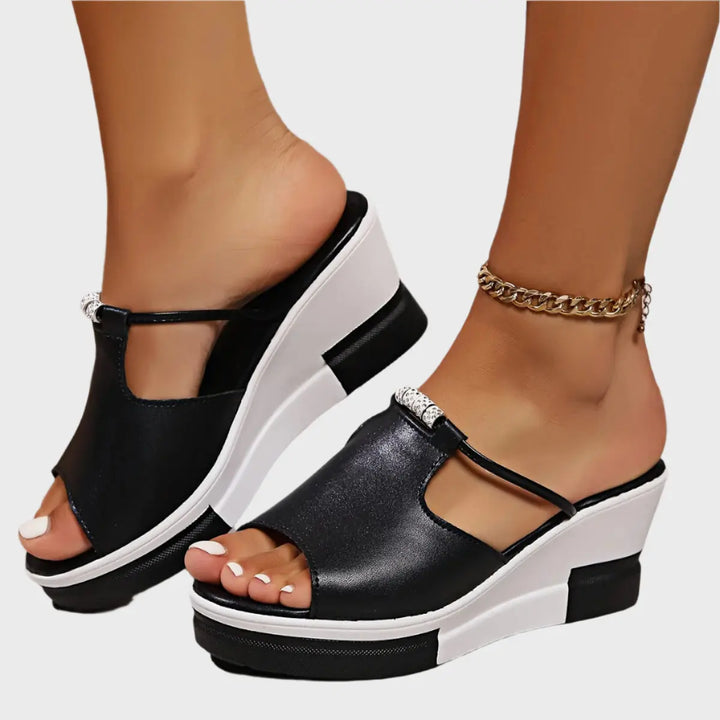 Sleek Comfort Wedge Sandals Jasmine's Boutique Australia