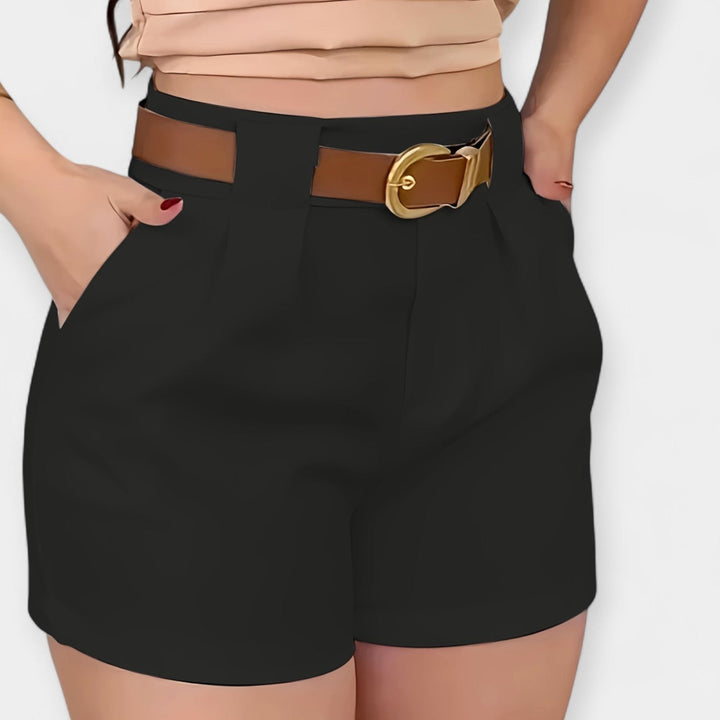 High-Waisted Pleated Shorts Jasmine's Boutique Australia
