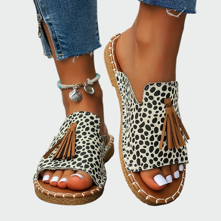 Boho Tassel Slip-On Sandals Jasmine's Boutique Australia