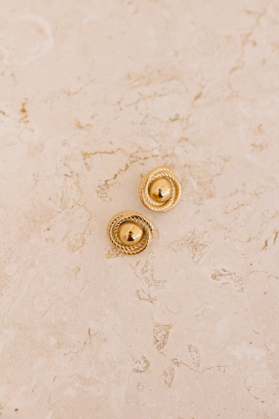 18 Karat Gold Plated Aristocratic Earrings Jasmine's Boutique Australia