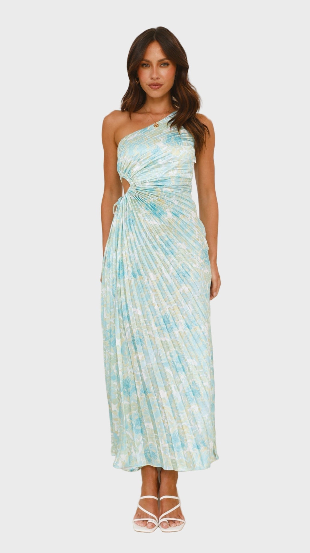 Ocean Breeze One-Shoulder Maxi Dress Jasmine's Boutique Australia