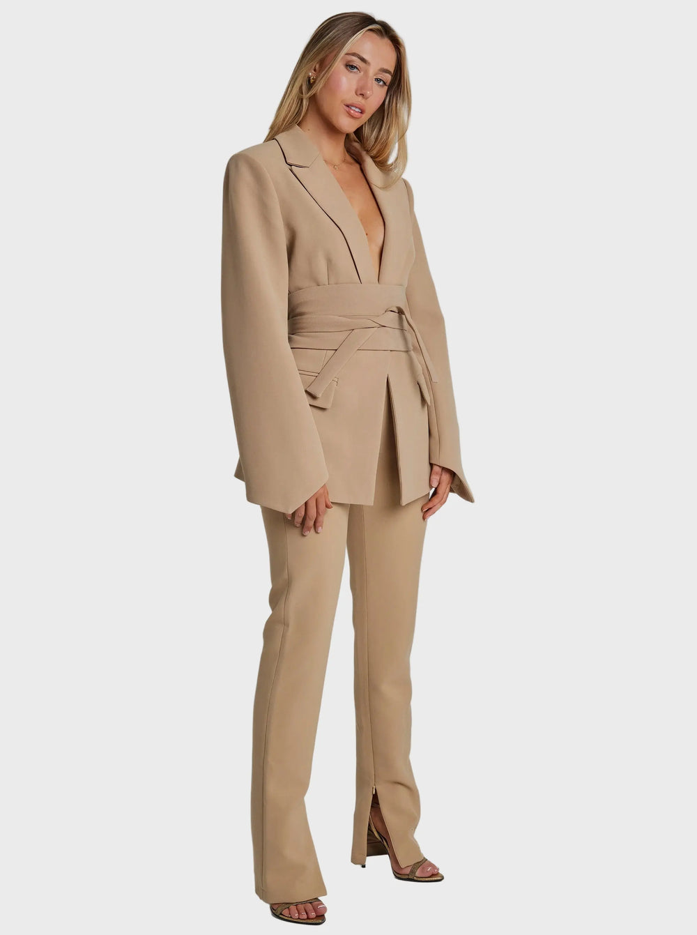 Belted Tailored Blazer Jasmine's Boutique Australia