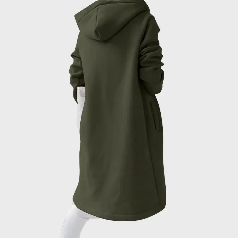 Longline Zip-Up Hoodie Jacket Jasmine's Boutique Australia