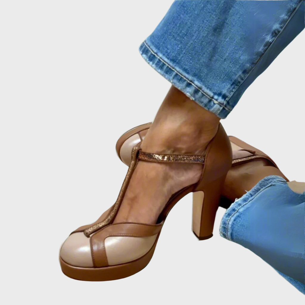 Vintage Elegance T-Strap Platform Heels Jasmine's Boutique Australia