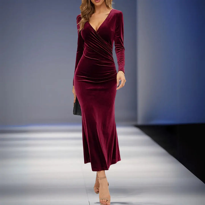 Velvet Elegance Maxi Dress Jasmine's Boutique Australia