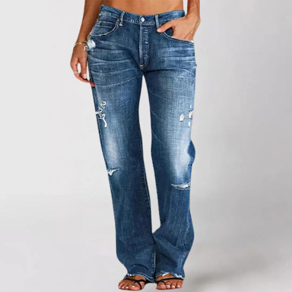 Midnight Fade Distressed Jeans Jasmine's Boutique Australia
