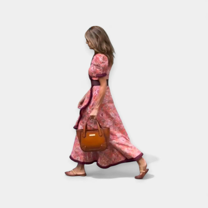 Romantic Dress with Belt and Satin Ruffles Jasmine's Boutique Australia