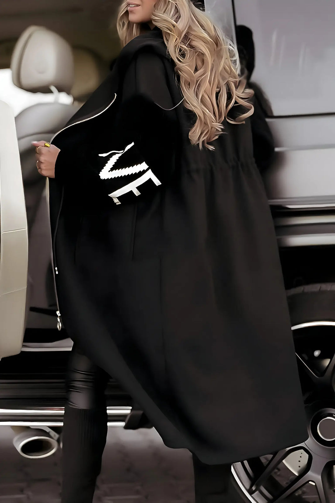 Urban Edge Longline Zipper Coat Jasmine's Boutique Australia