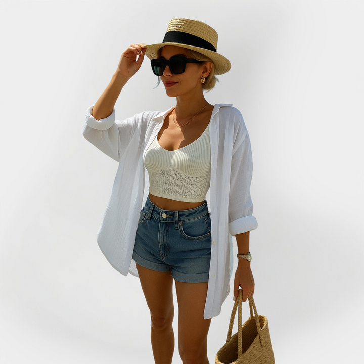 Beach Shirt with Eye Design Jasmine's Boutique Australia