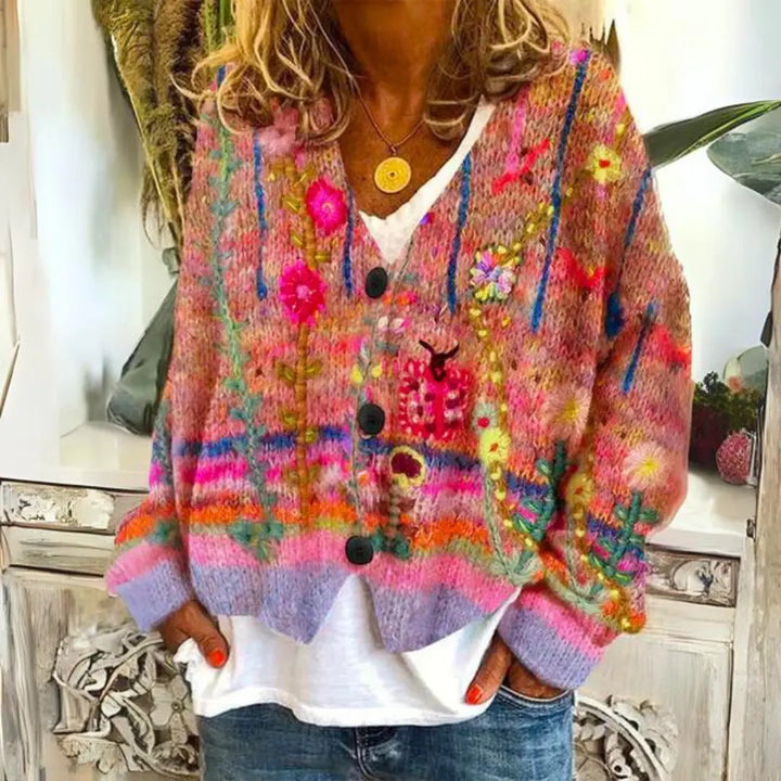 Meadow Bloom Artistic Cardigan Jasmine's Boutique Australia