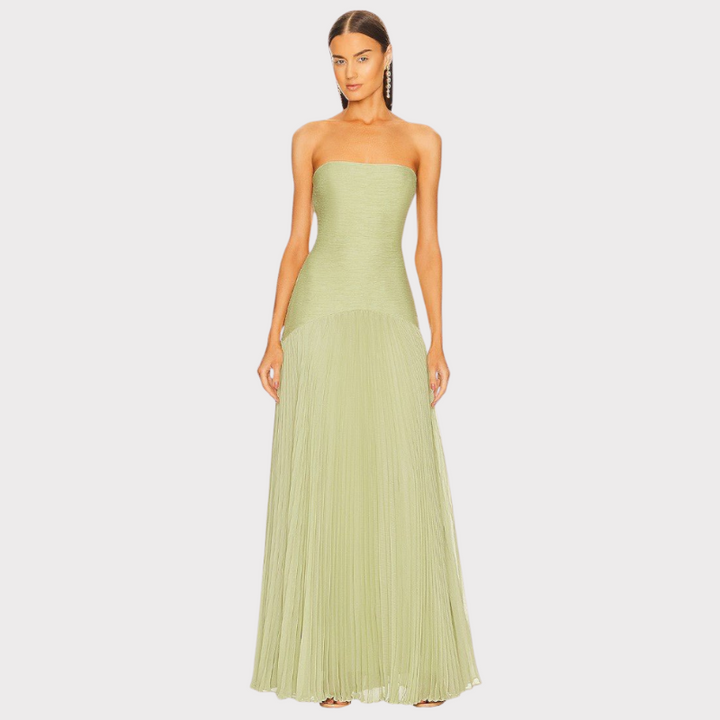 Deia | Flared Sleeve Mesh Maxi Dress Liora Lane Boutique