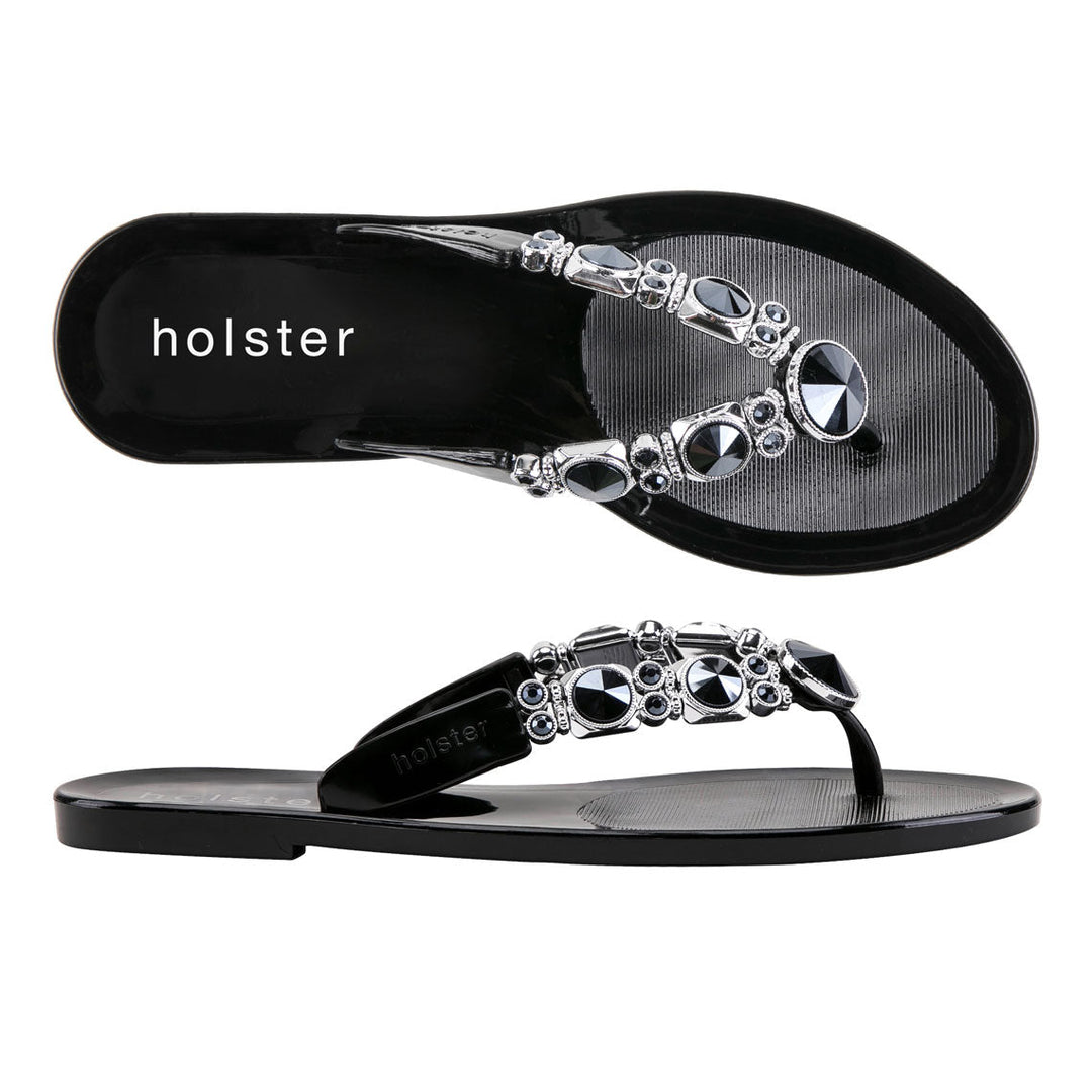 Crystal Flat Sandals Jasmine's Boutique Australia