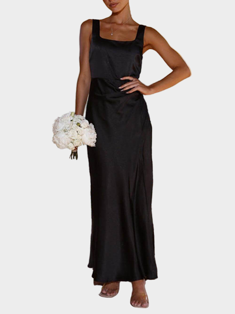 Summer Halter Satin Bridesmaid Prom Maxi Dresses Jasmine's Boutique Australia