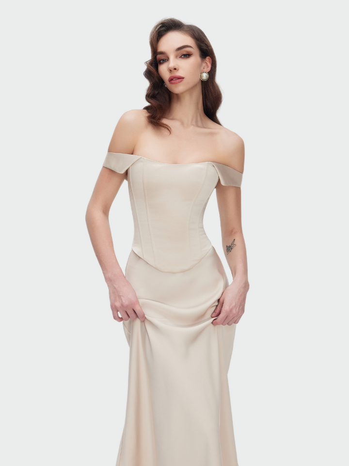 Eterna Off-Shoulder Corset Gown Jasmine's Boutique Australia