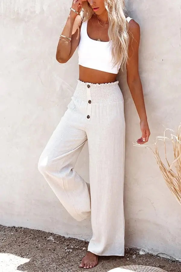 Sage Breeze High-Waist Pants Jasmine's Boutique Australia