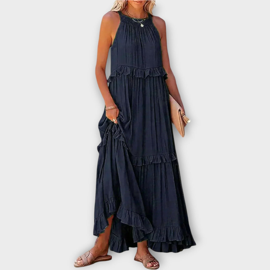 Dress with Thin Straps and Elegant Line Jasmine's Boutique Australia