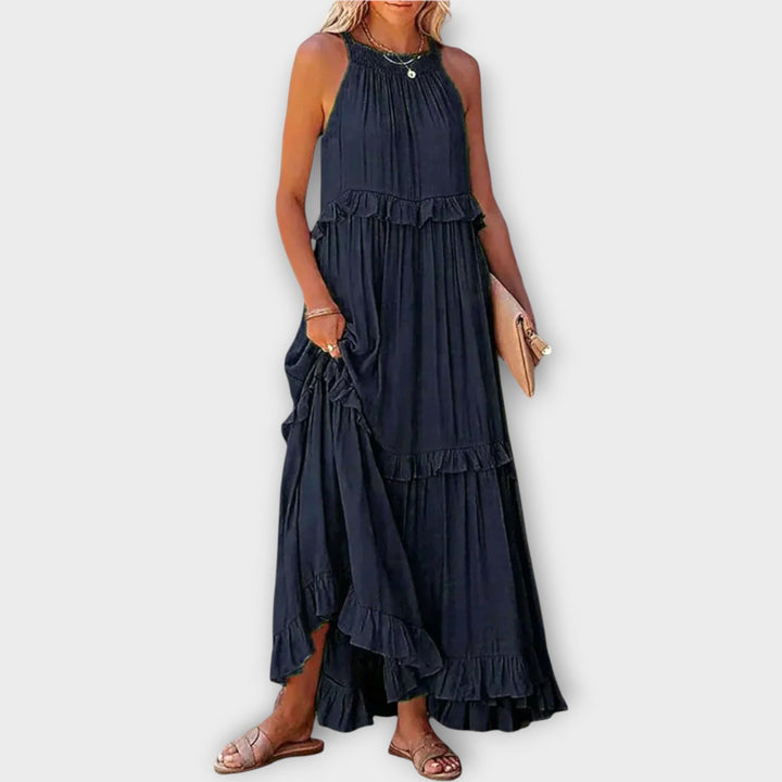 Dress with Thin Straps and Elegant Line Jasmine's Boutique Australia