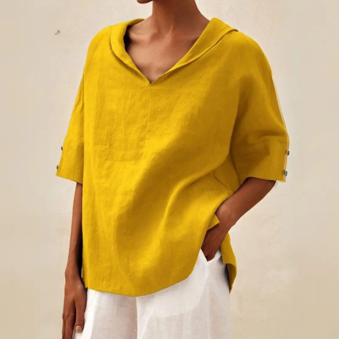 Minimalist Relaxed Collar Blouse Jasmine's Boutique Australia