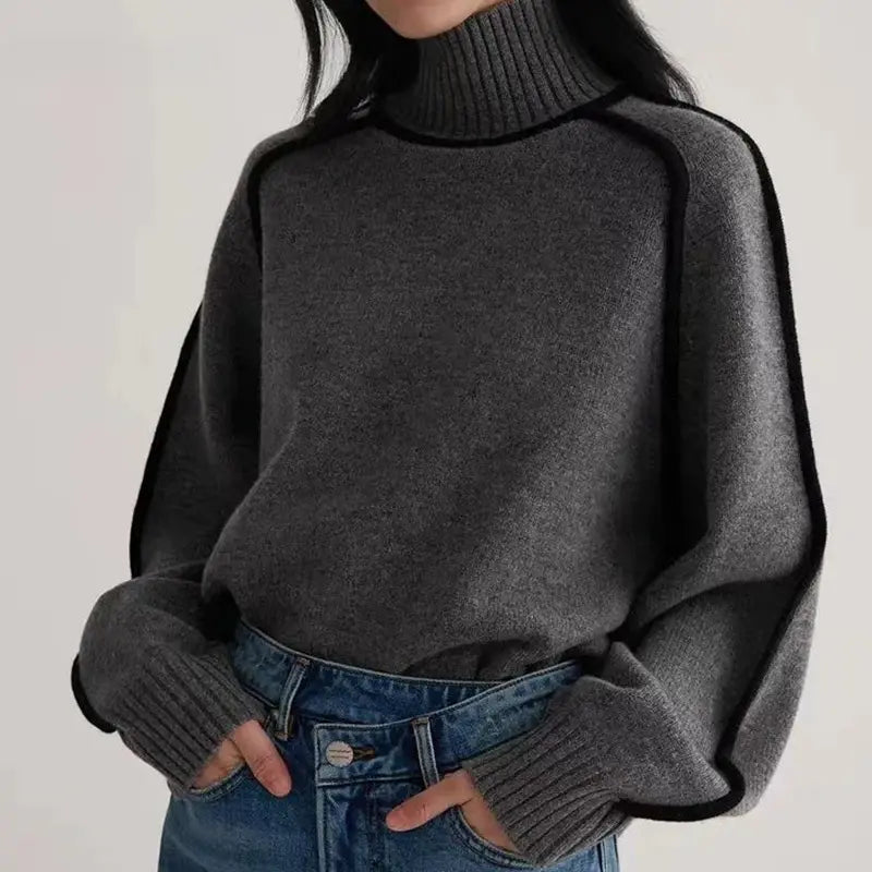 Modern Contrast Trim Sweater Jasmine's Boutique Australia