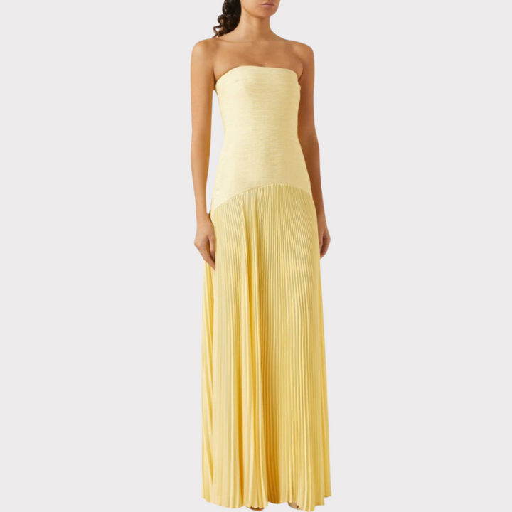 Deia | Flared Sleeve Mesh Maxi Dress Liora Lane Boutique