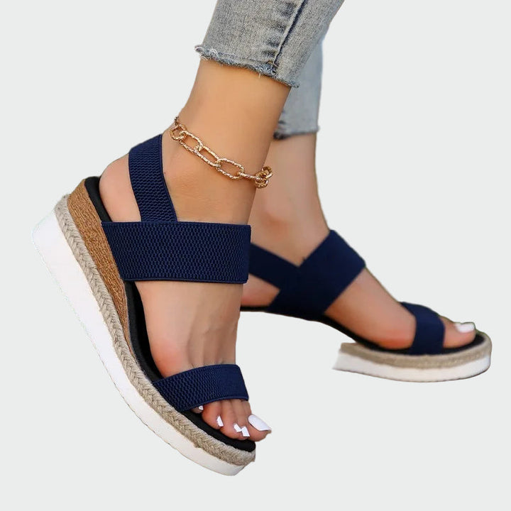 Elastic Strap Platform Sandals Jasmine's Boutique Australia