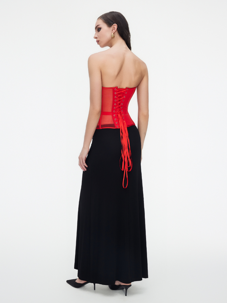 Crimson Spark Bustier Corset Jasmine's Boutique Australia