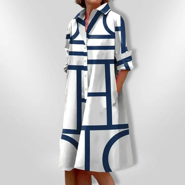 Midi Dress with Geometric Pattern Jasmine's Boutique Australia