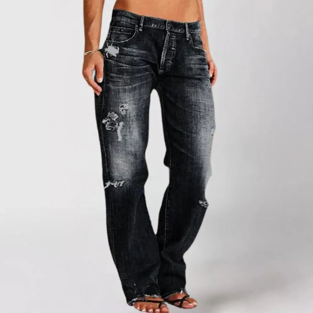 Midnight Fade Distressed Jeans Jasmine's Boutique Australia