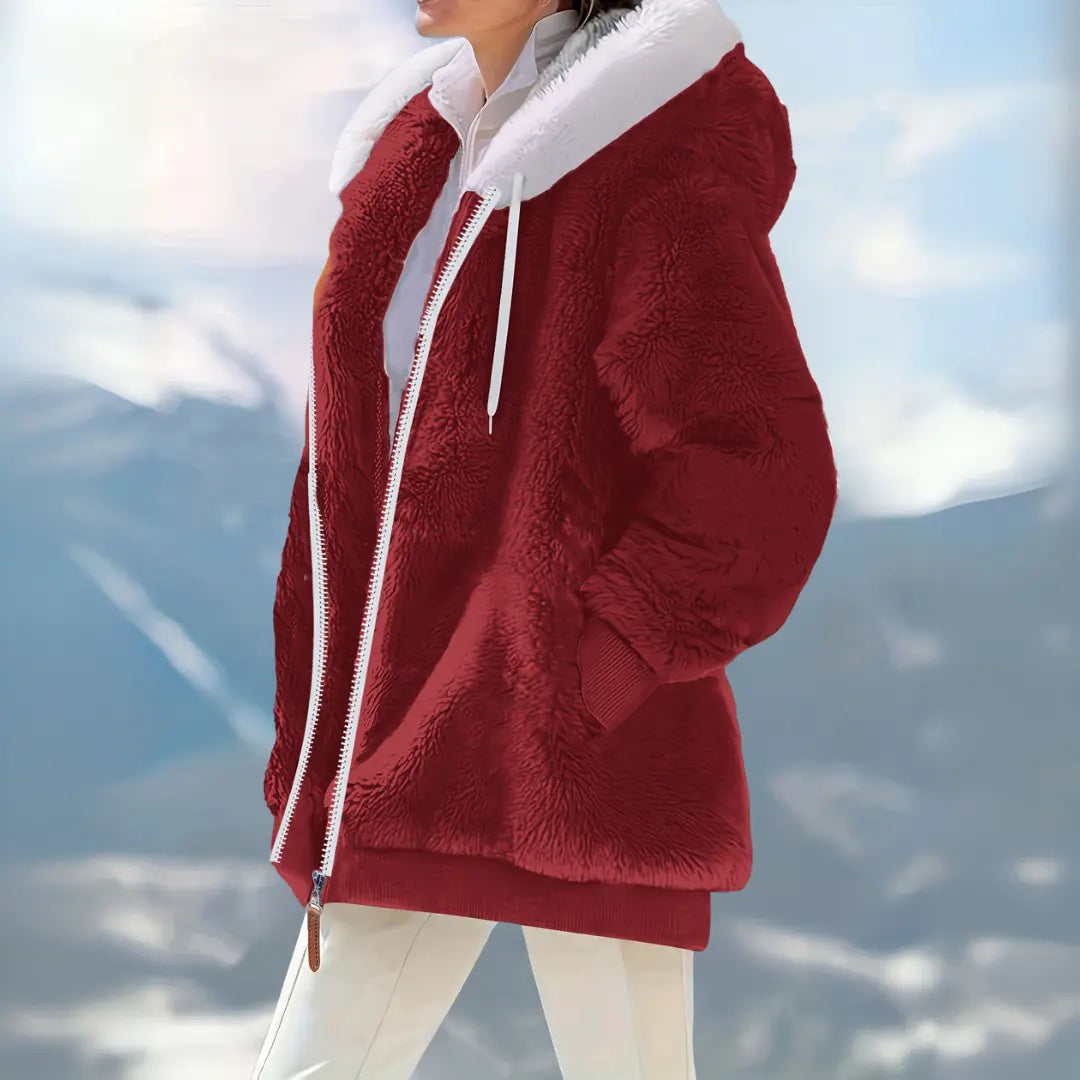 Arctic Bliss Faux Fur Hoodie Jasmine's Boutique Australia