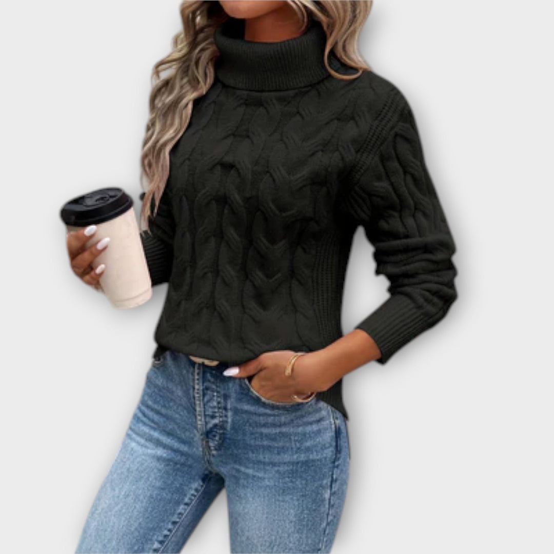 Amelia – Elegant Roll Neck Sweater Liora Lane Boutique