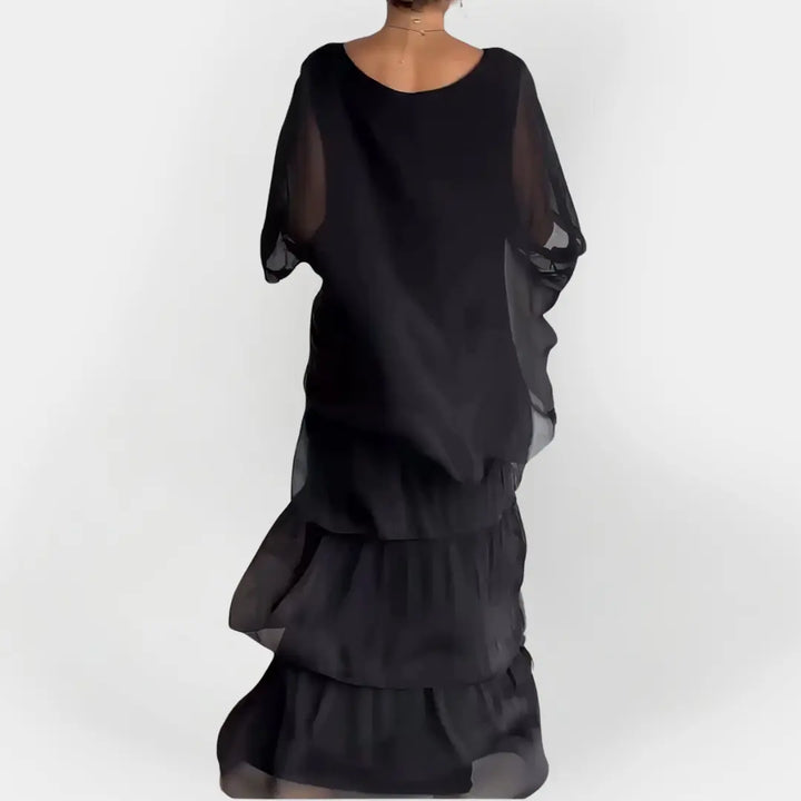 Pleated Dress with Double Layer Effect Jasmine's Boutique Australia