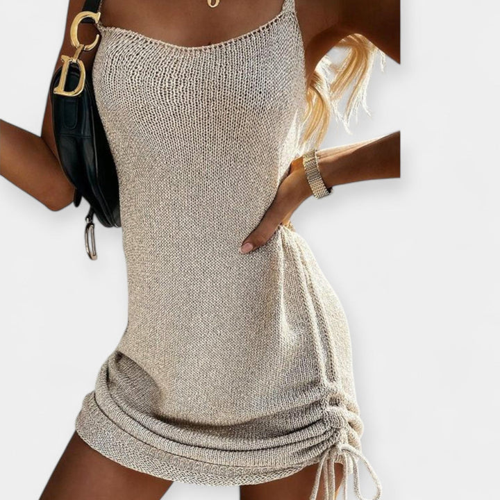 Sleeveless Knitted Dress with Belt Jasmine's Boutique Australia