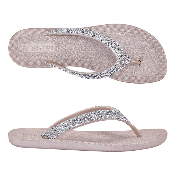 Sparkle Glow Flip Flops Jasmine's Boutique Australia