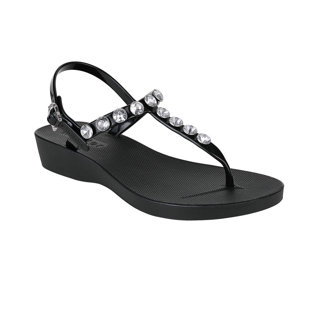 Holster Black Jewel T-Strap Sandals Jasmine's Boutique Australia