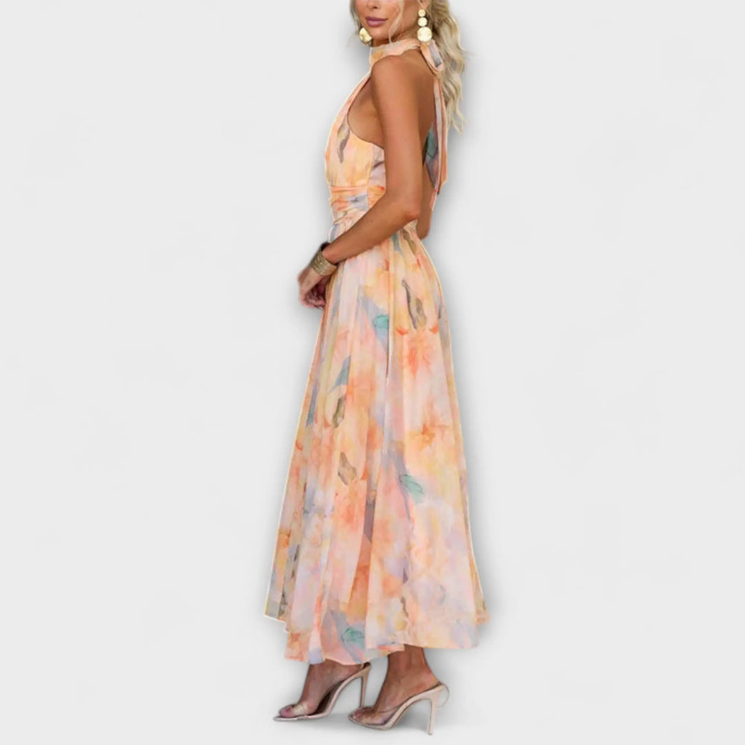 Maxi Dress with Watercolor Jasmine's Boutique Australia