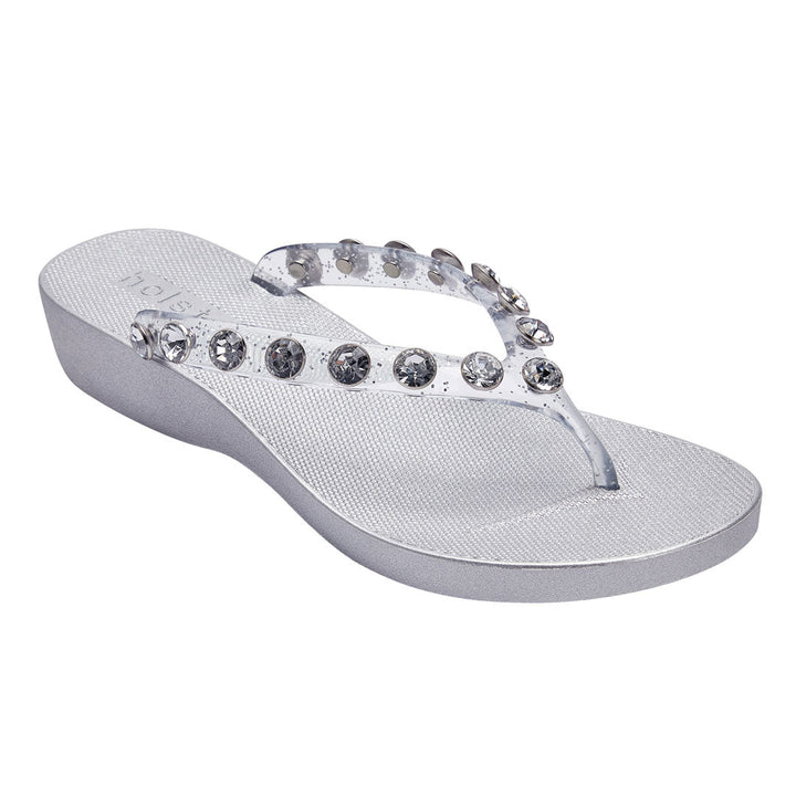 Waikiki Wedge - Clear Glitter Jasmine's Boutique Australia