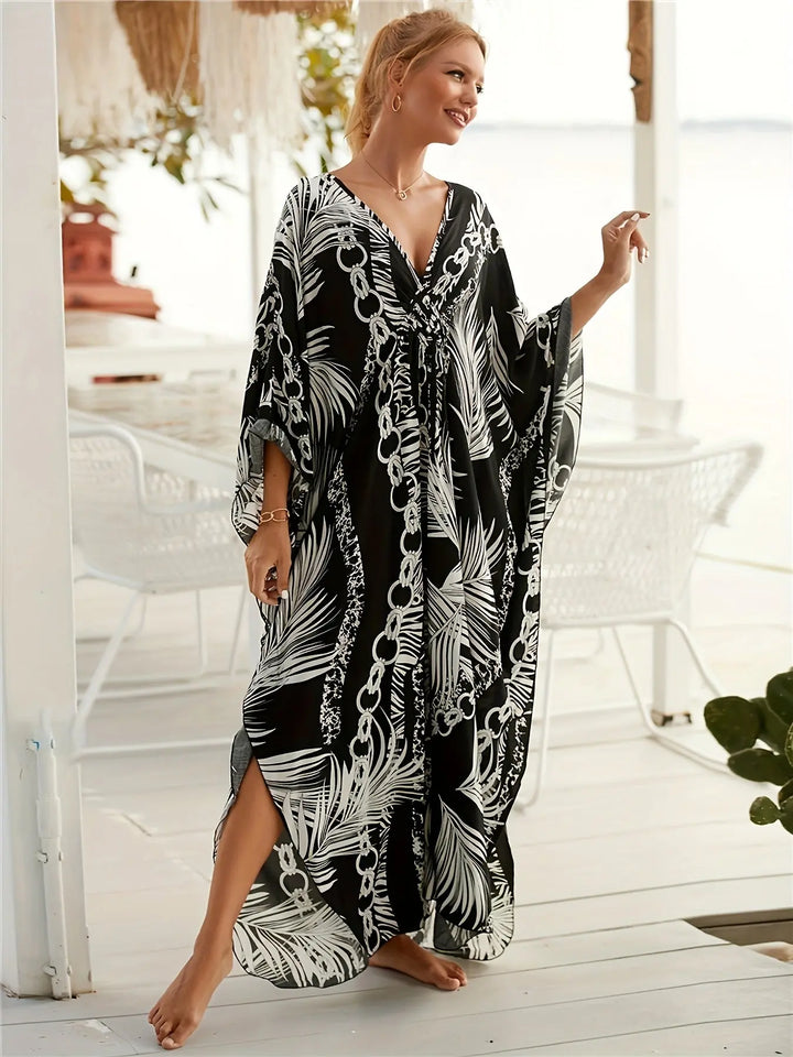 Tropical Chain Luxe Maxi Kaftan Jasmine's Boutique Australia