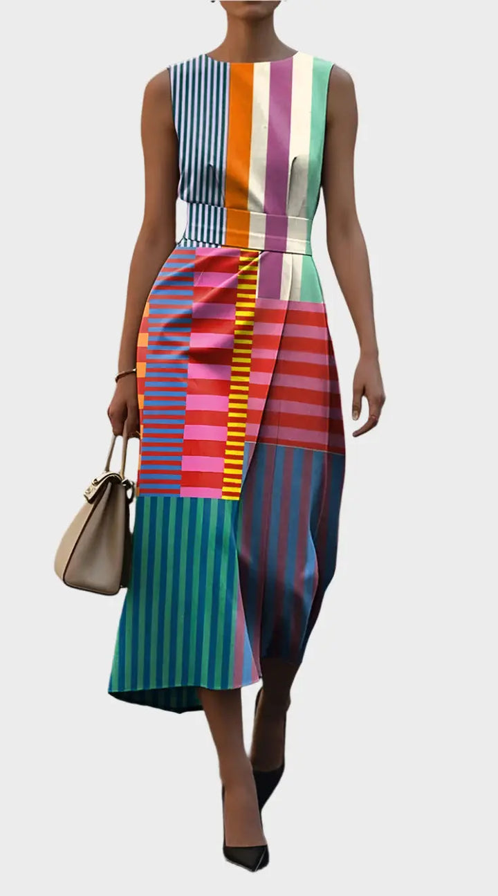 Sleeveless Dress with Pattern Jasmine's Boutique Australia