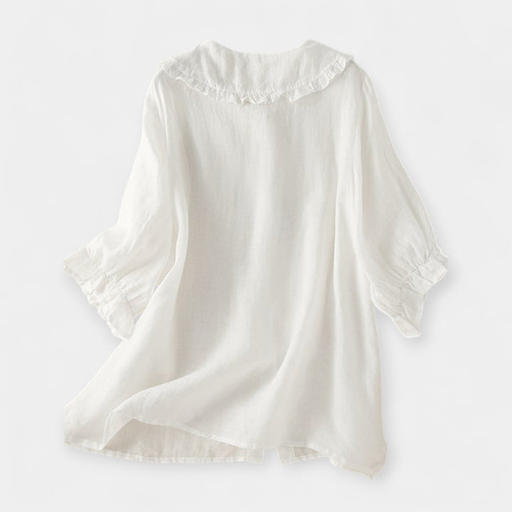 Striped Shirt with Decorative Collar Jasmine's Boutique Australia