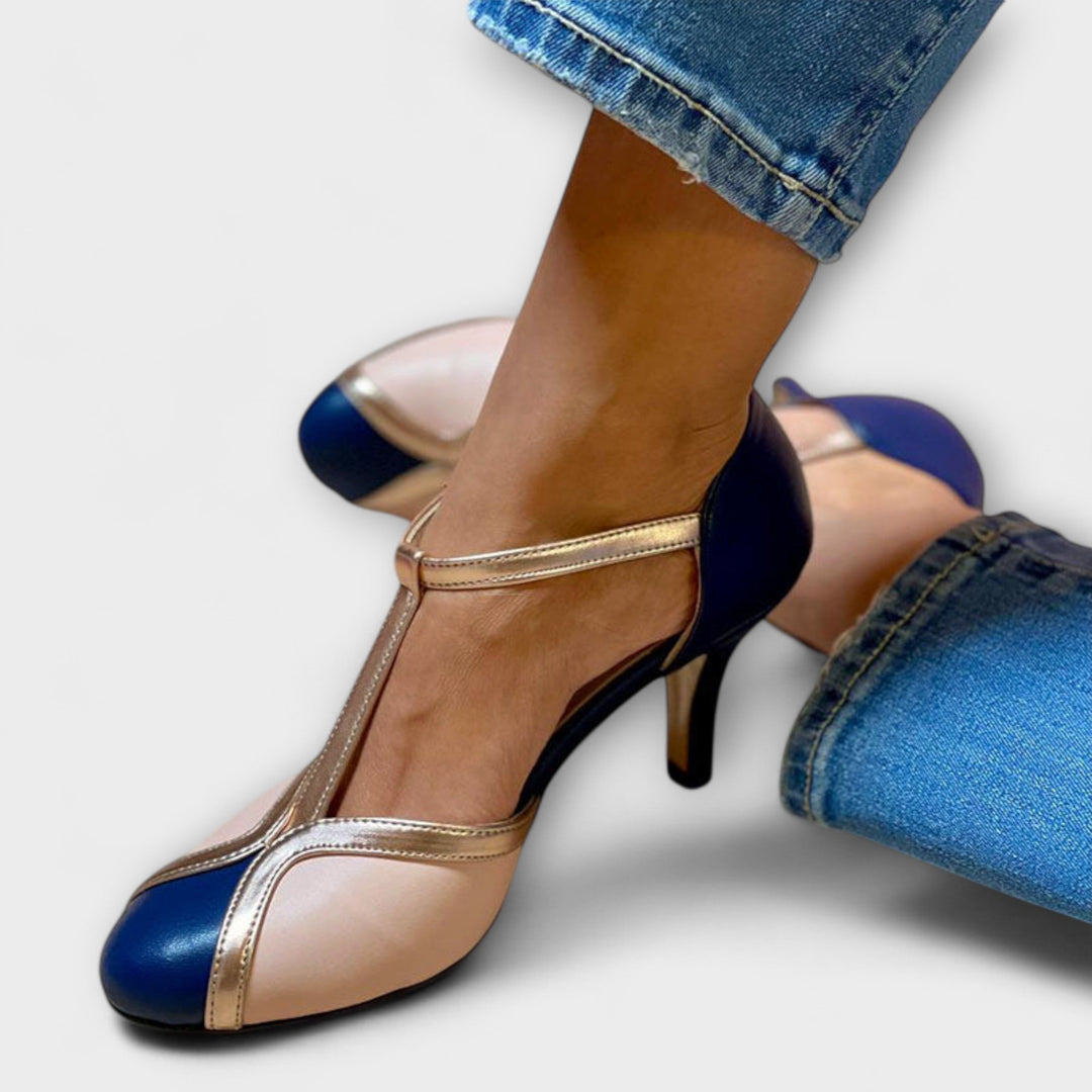 Bicolored T-Strap Elegance Jasmine's Boutique Australia